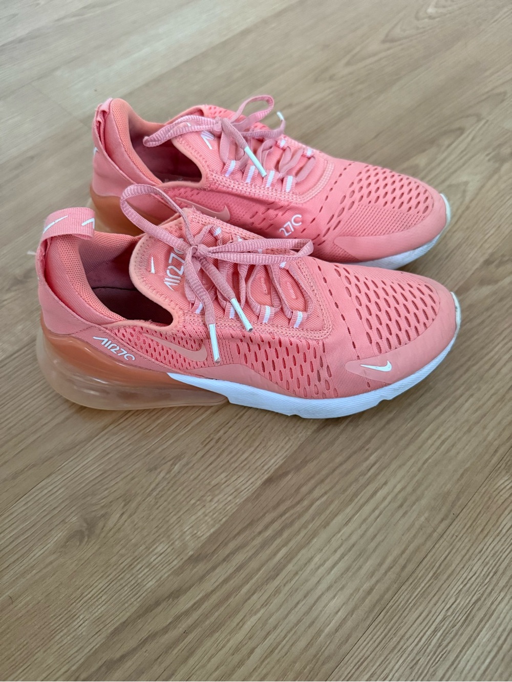 Nike Womens Air Max 270 'Crimson Bliss' Pink Peach Running shoes Size 8